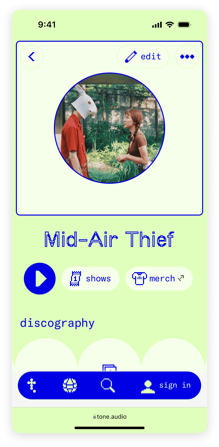 Mid Air Thief on Tone